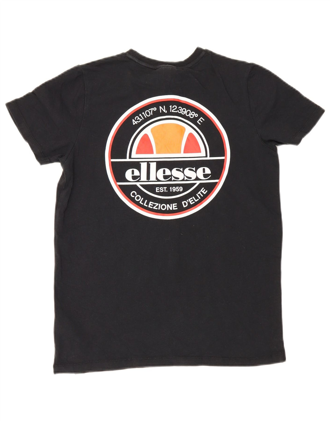 Ellesse Camiseta gráfica para niños 8-9 años Mediana Algodón negro