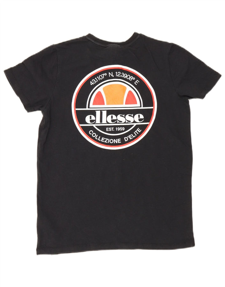 Ellesse Camiseta gráfica para niños 8-9 años Mediana Algodón negro