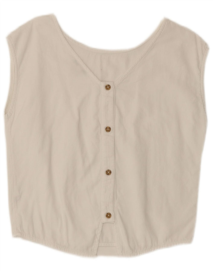 Esprit Blusa sin mangas para mujer UK 10 Small White