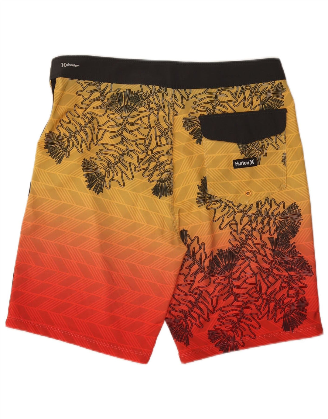 HURLEY Bañador Hombre Poliéster Floral Amarillo Medio