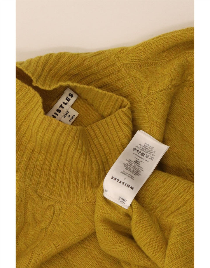 Whistles Jersey extragrande con cuello de tortuga para mujer, talla S, color amarillo