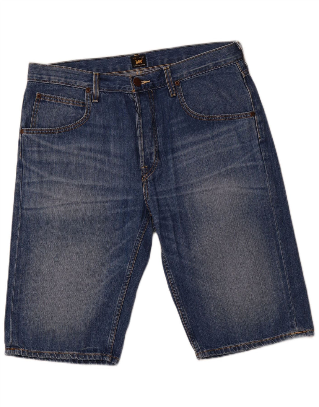 LEE Pantalones cortos de mezclilla para hombre W34 Azul grande