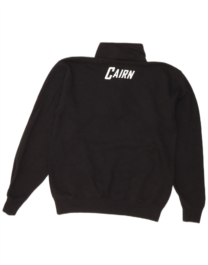 Champion Sudadera Con Cuello Y Cremallera Gráfica Para Hombre Jersey De Algodón Negro Mediano