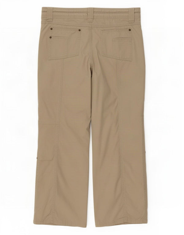 Marks & Spencer Pantalones Casuales Rectos para Mujer UK 40 Large W34 L27 Beige