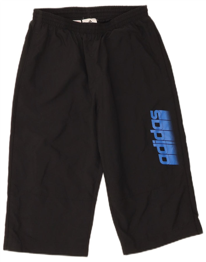 Adidas Pantalones cortos deportivos con gráficos para niños 11-12 años Negro Poliéster