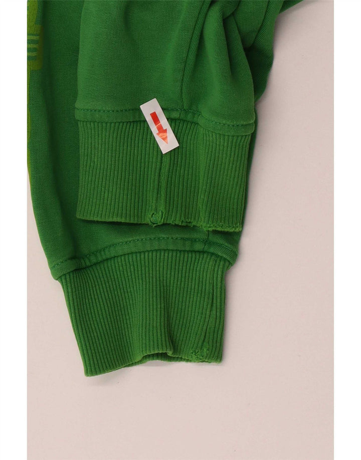 Kappa Hombre Sudadera Con Capucha Gráfica Jersey De Algodón Verde Medio