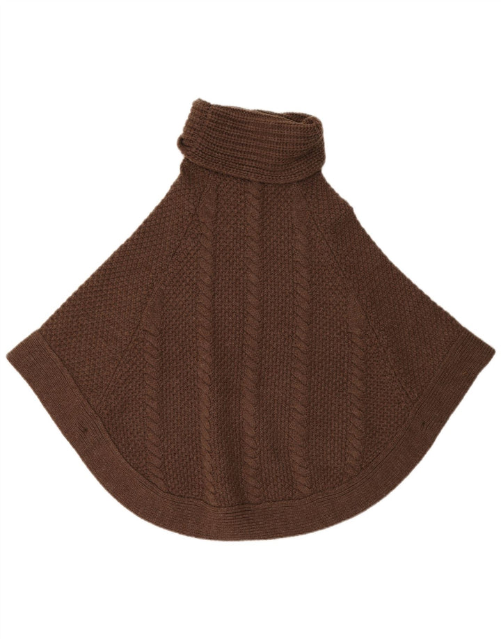 Jersey tipo poncho extragrande para mujer Joules UK 10 Small Marrón Acrílico