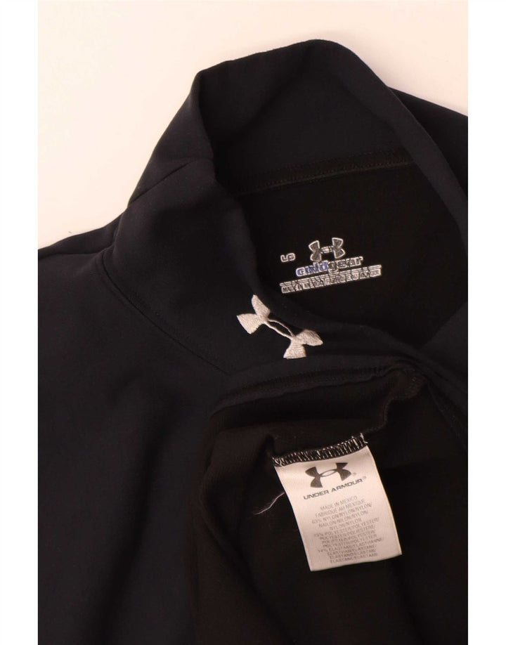 Under Armour Camiseta Cold Gear para hombre de manga larga de nailon negro grande