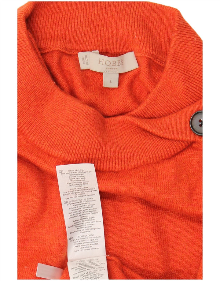 HOBBS Jersey con cuello de tortuga para mujer UK 46 Lana naranja grande