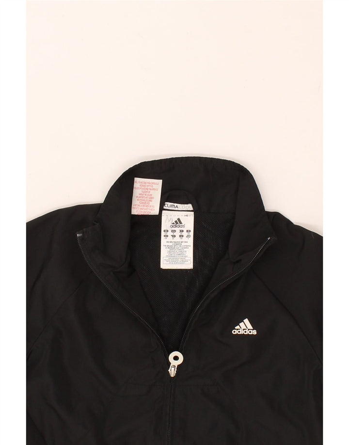 ADIDAS Boys Climacool Tracksuit Top Jacket 7-8 Years Black Polyester Vintage Adidas and Second-Hand Adidas from Messina Hembry 