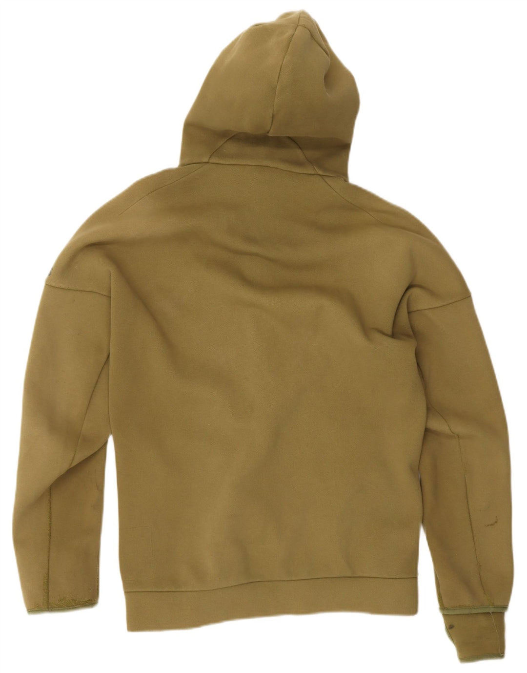 Adidas - Sudadera con capucha para hombre, diseño gráfico con cremallera, color caqui