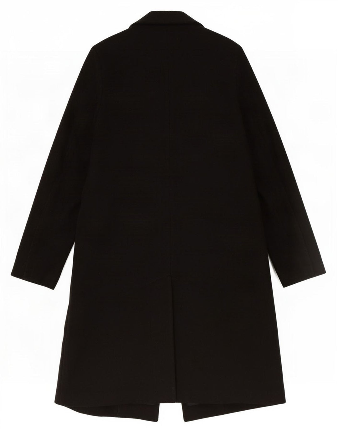 Zara Mujer Abrigo UK 10 Pequeño Poliéster Negro