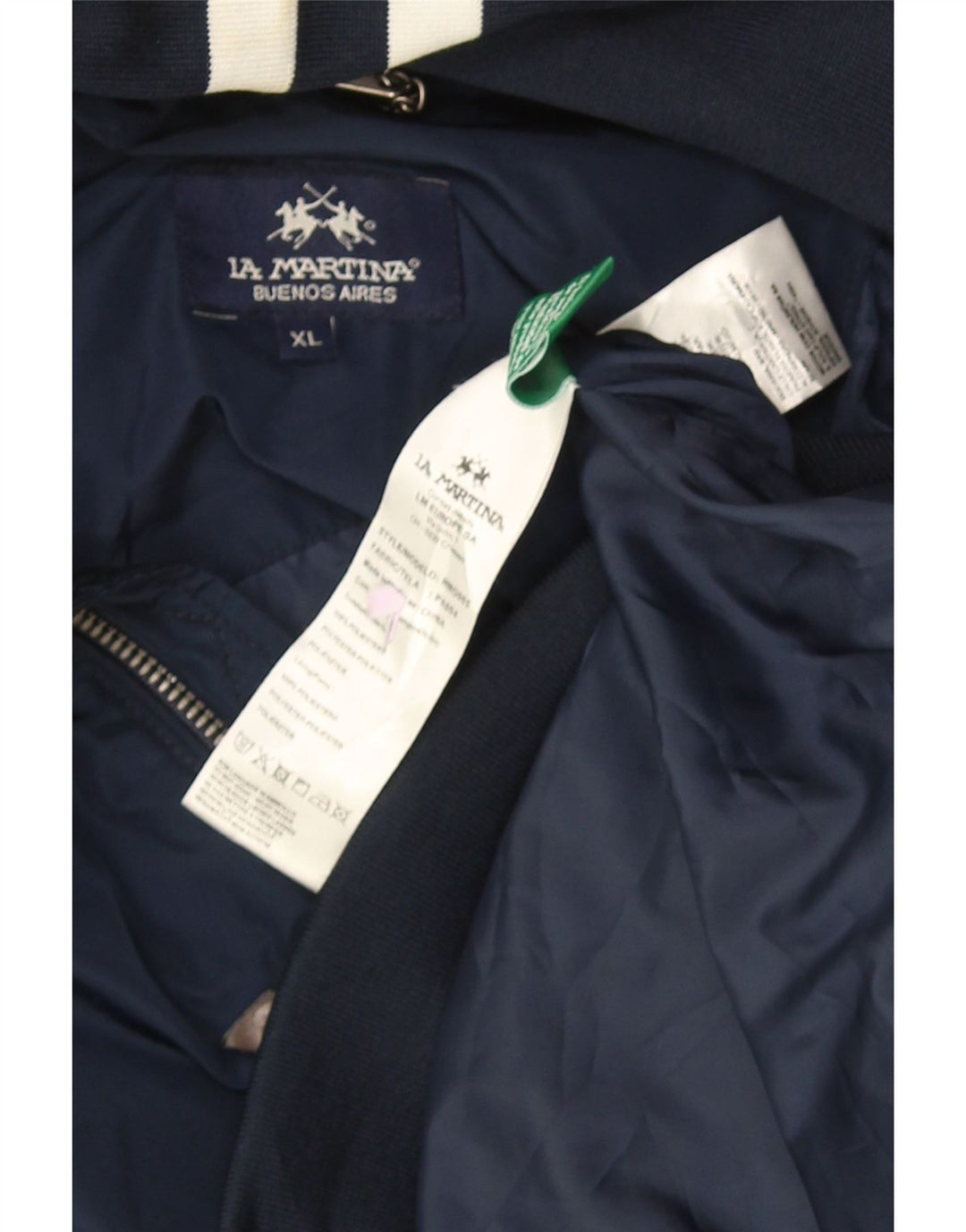 La Martina Cazadora Bomber Hombre UK 42 XL Azul Marino Poliéster
