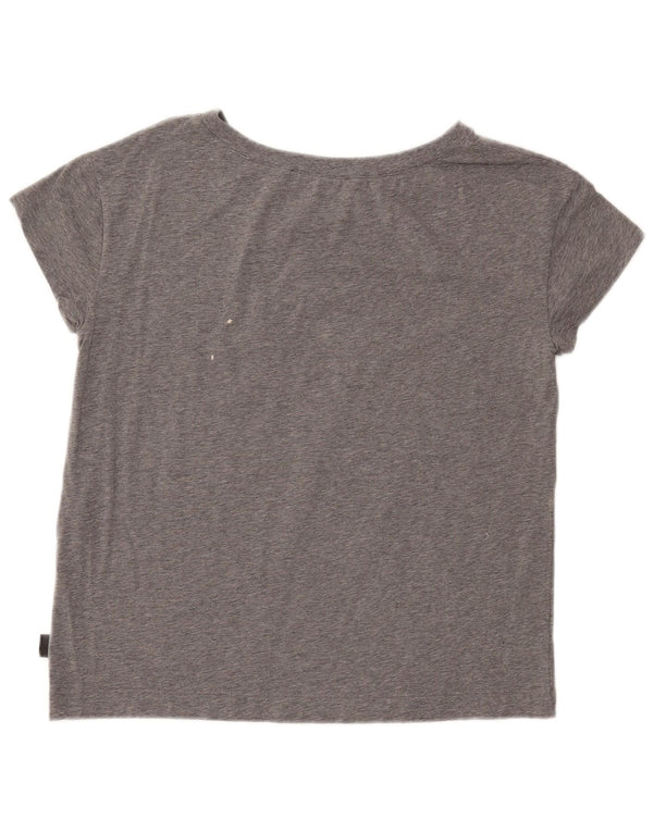 MOSCHINO Camiseta Gráfica Top IT 42 Algodón Moteado Gris Medio |