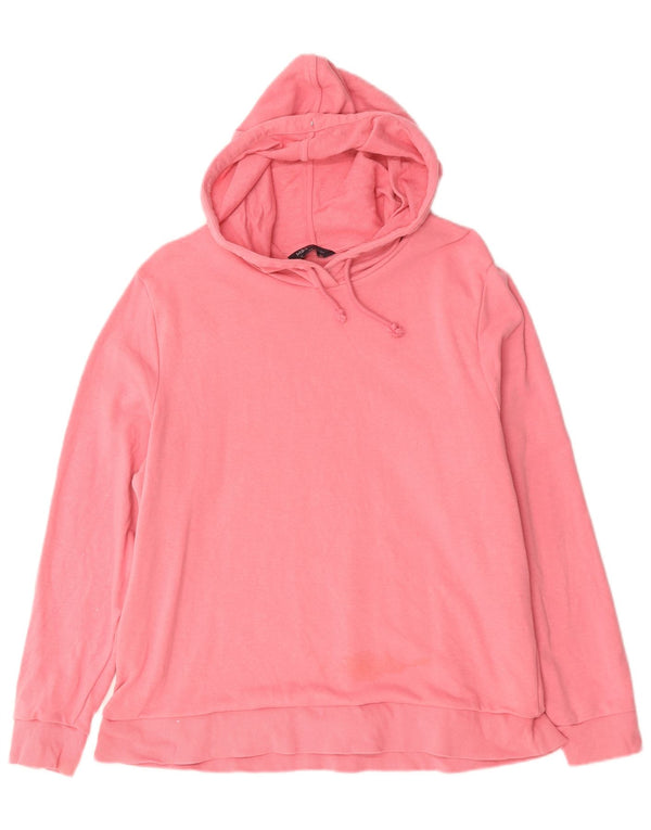 Marks & Spencer - Sudadera con capucha para mujer, talla 40, talla grande, algodón rosa