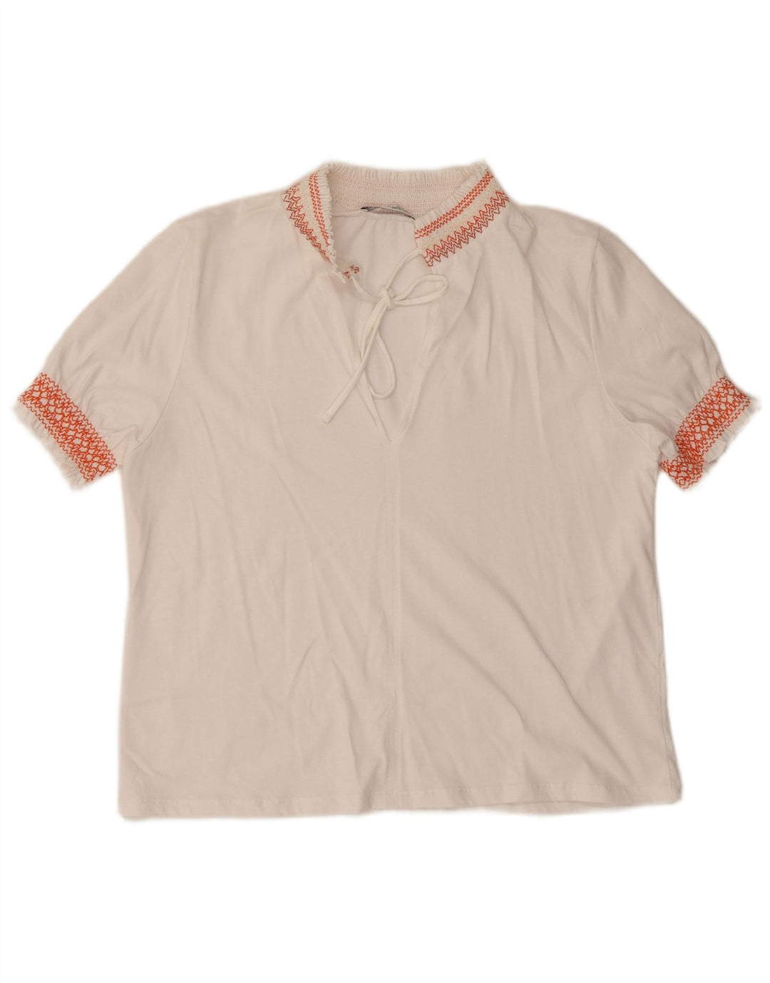 ZARA Womens Oversized Blouse Top UK 10 Small White