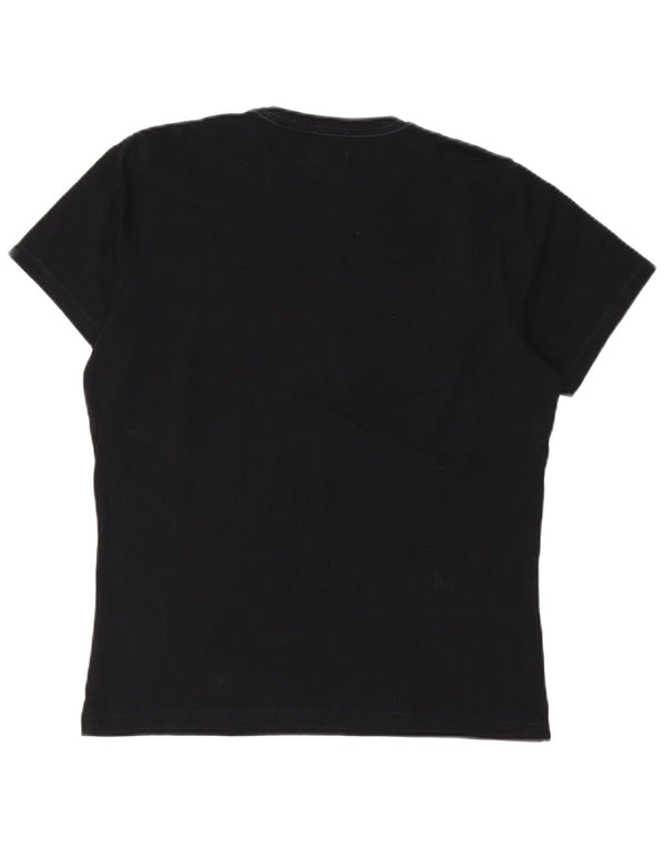 PEPE Jeans Camiseta gráfica para mujer Top UK 44 Mediano Negro Algodón