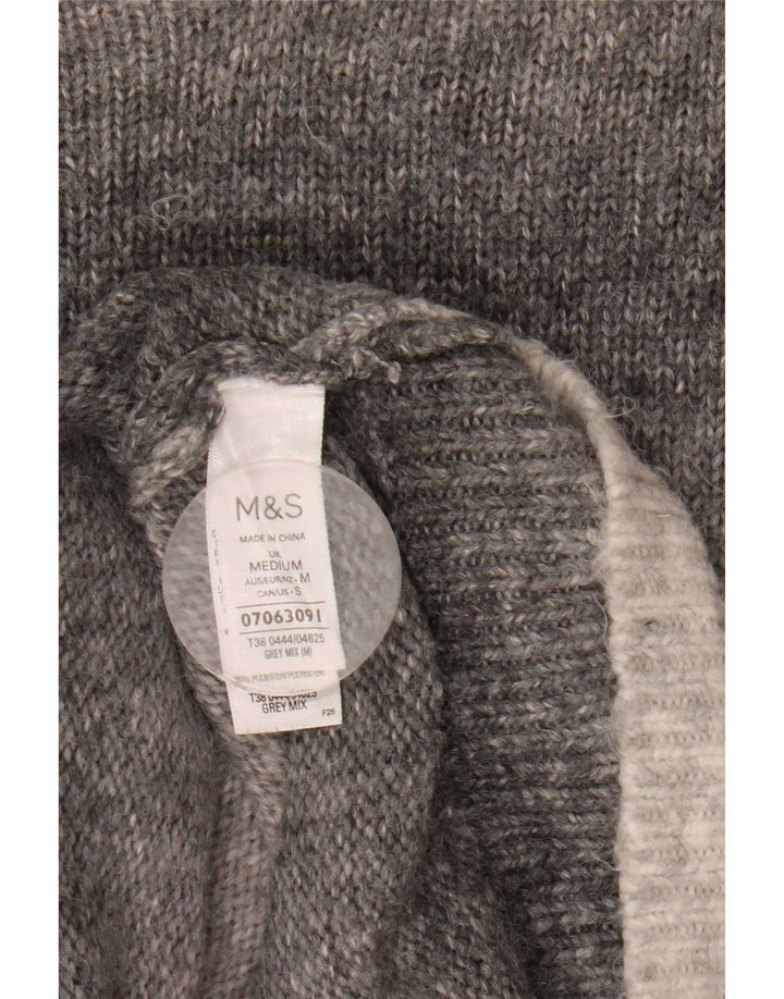 Marks & Spencer - Jersey con cuello vuelto para mujer, talla 40, color gris medio