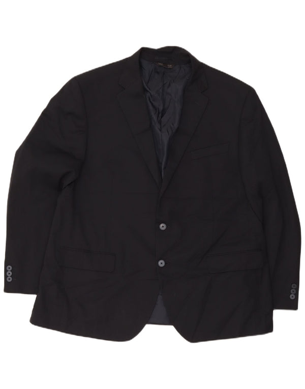Marks & Spencer Chaqueta tipo blazer de 2 botones para hombre UK 48 4XL Poliéster azul marino