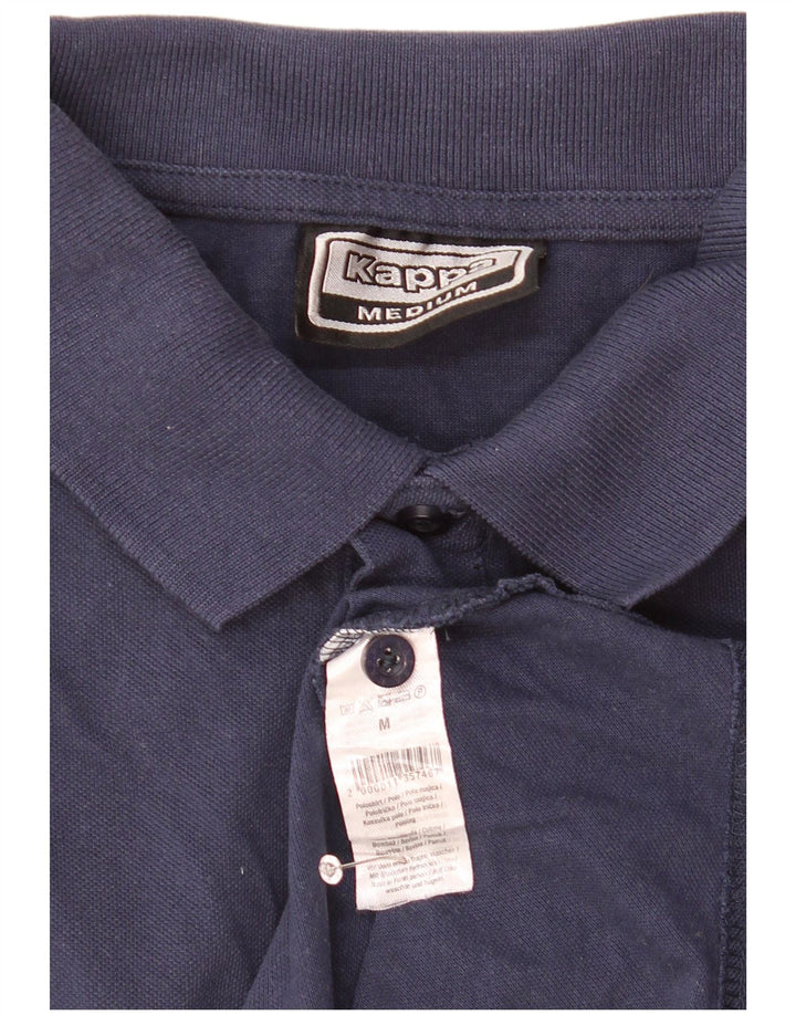 Polo Kappa Hombre Algodón Azul Marino Mediano