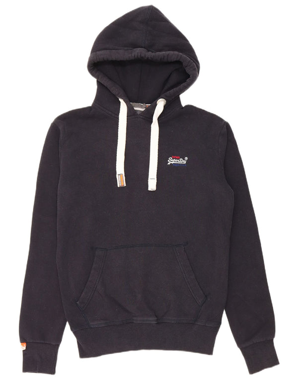 Superdry Sudadera con capucha para hombre Jumper XS Azul marino Algodón
