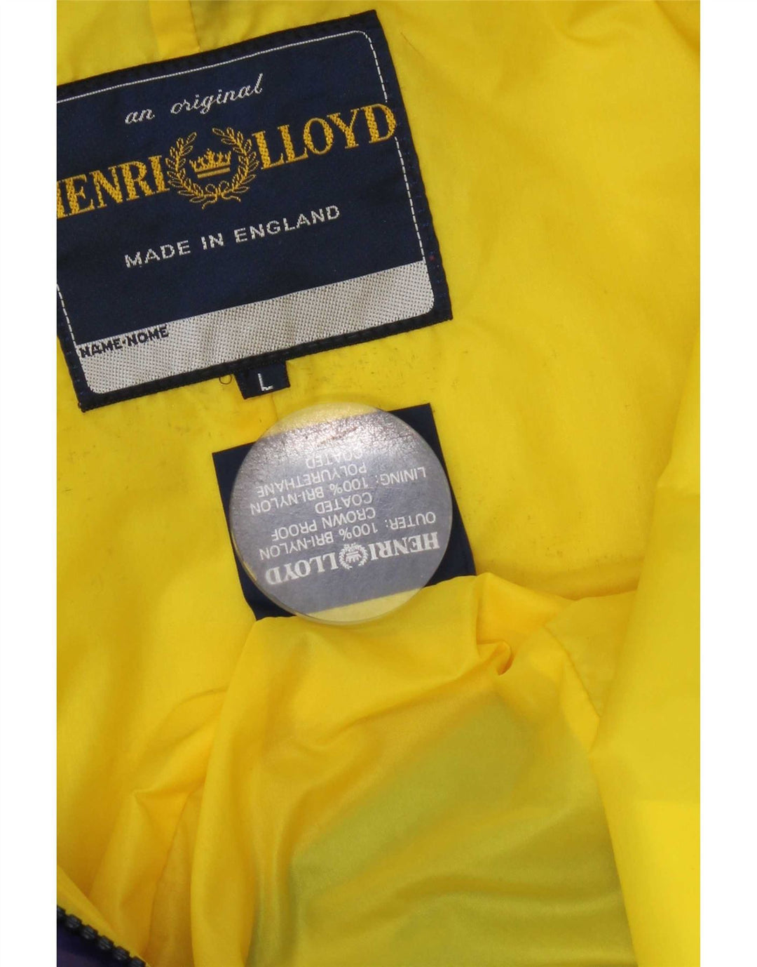 Henri Lloyd Chaqueta impermeable para mujer UK 40 Large Multicolor Colorblock
