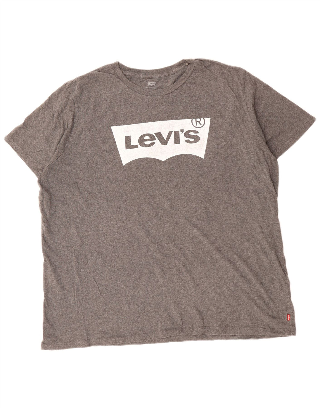 LEVI'S Camiseta gráfica para hombre Top 2XL Algodón gris
