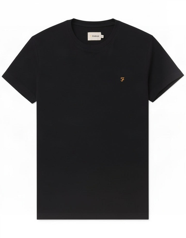 Farah Camiseta para hombre Top Algodón azul marino mediano