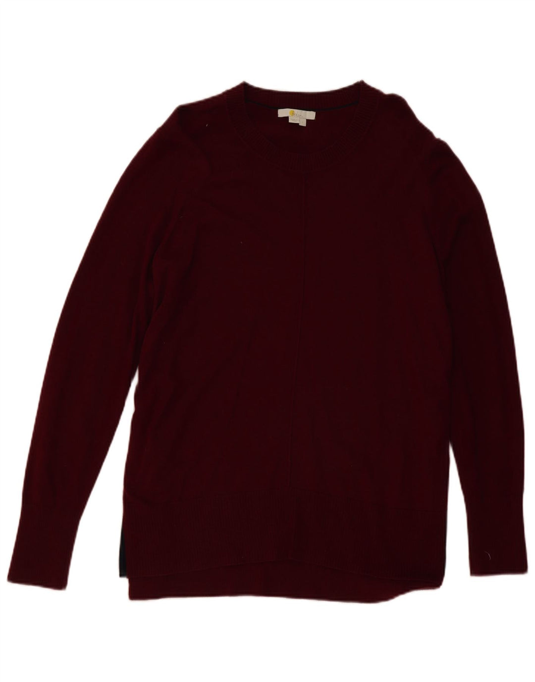 Boden Jersey con cuello barco para hombre de lana burdeos grande