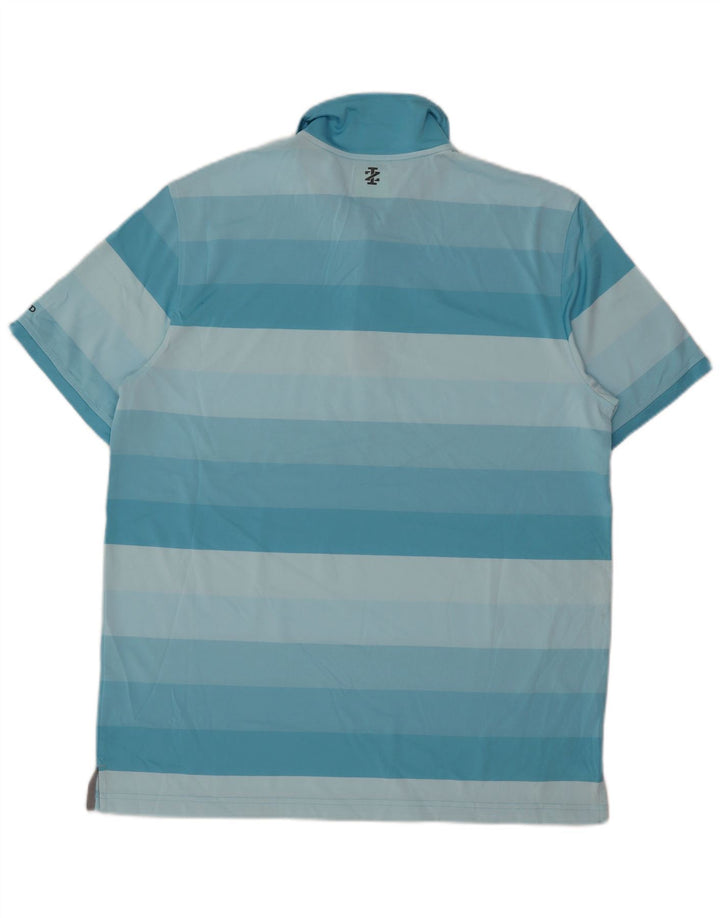 Polo Izod Hombre Poliéster Rayas Azul Grande