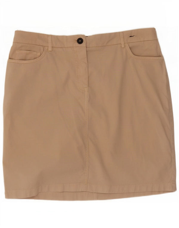 Tommy Hilfiger Minifalda para mujer UK 14 Large W32 Algodón beige