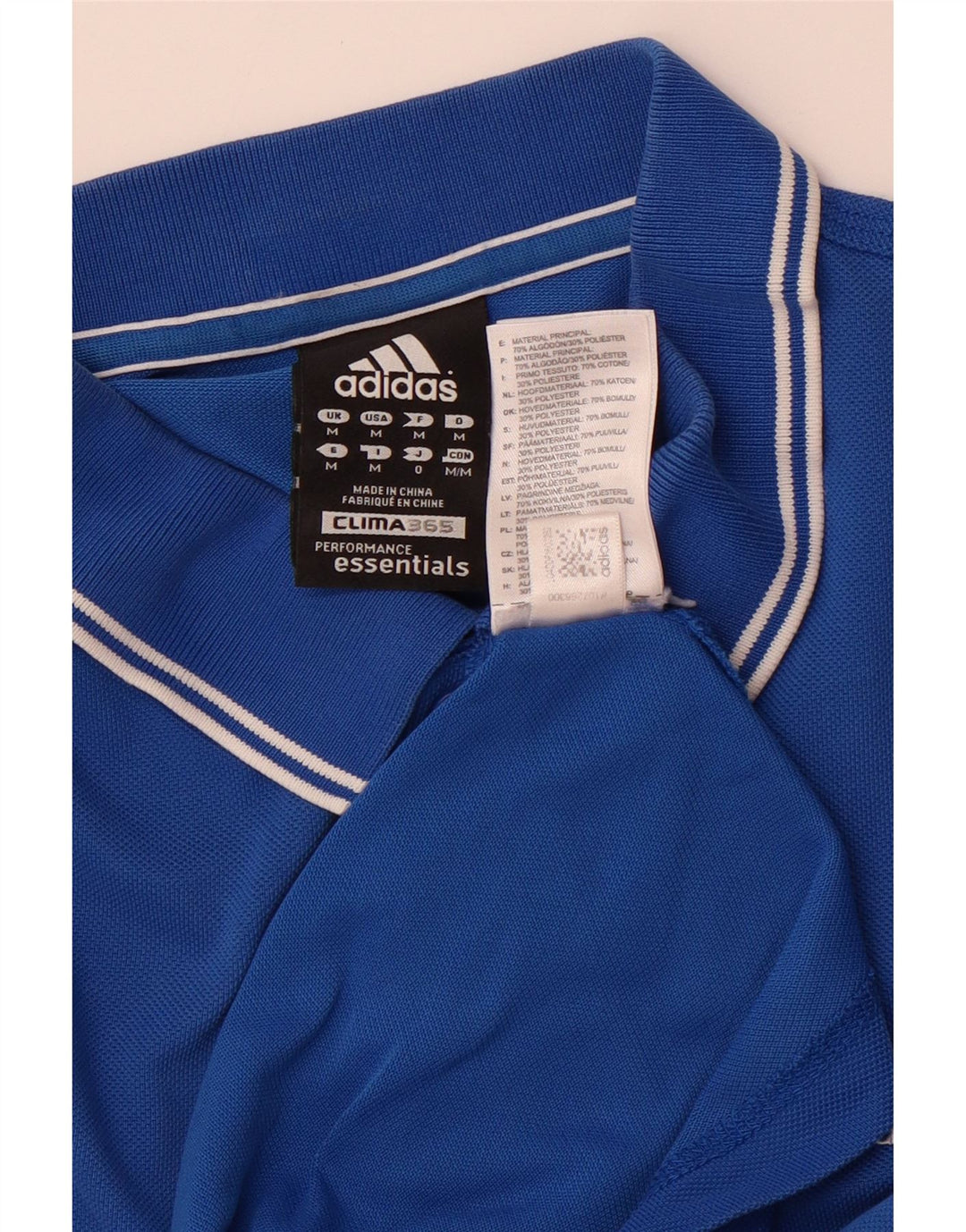 ADIDAS Polo Clima 365 para hombre de algodón azul medio