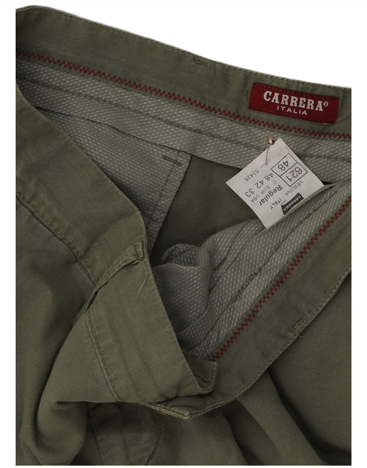 Pantalones cortos chinos Carrera para hombre IT 48 Medium W33 Algodón caqui