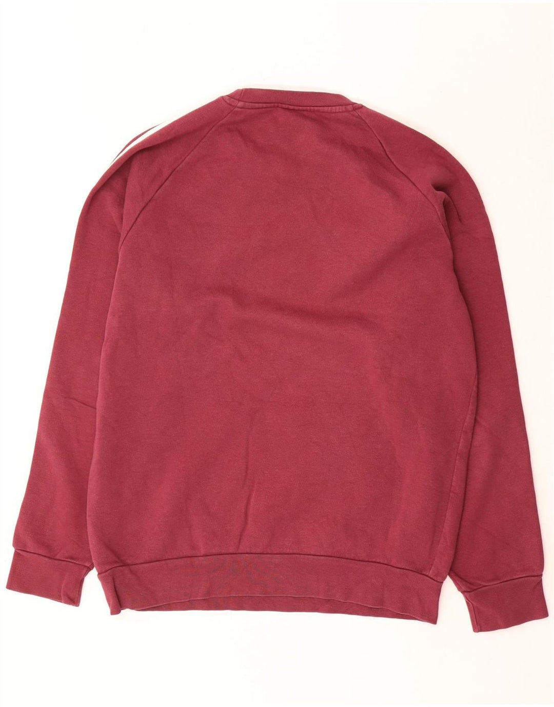 Adidas Hombre Sudadera Jumper Small Borgoña Algodón
