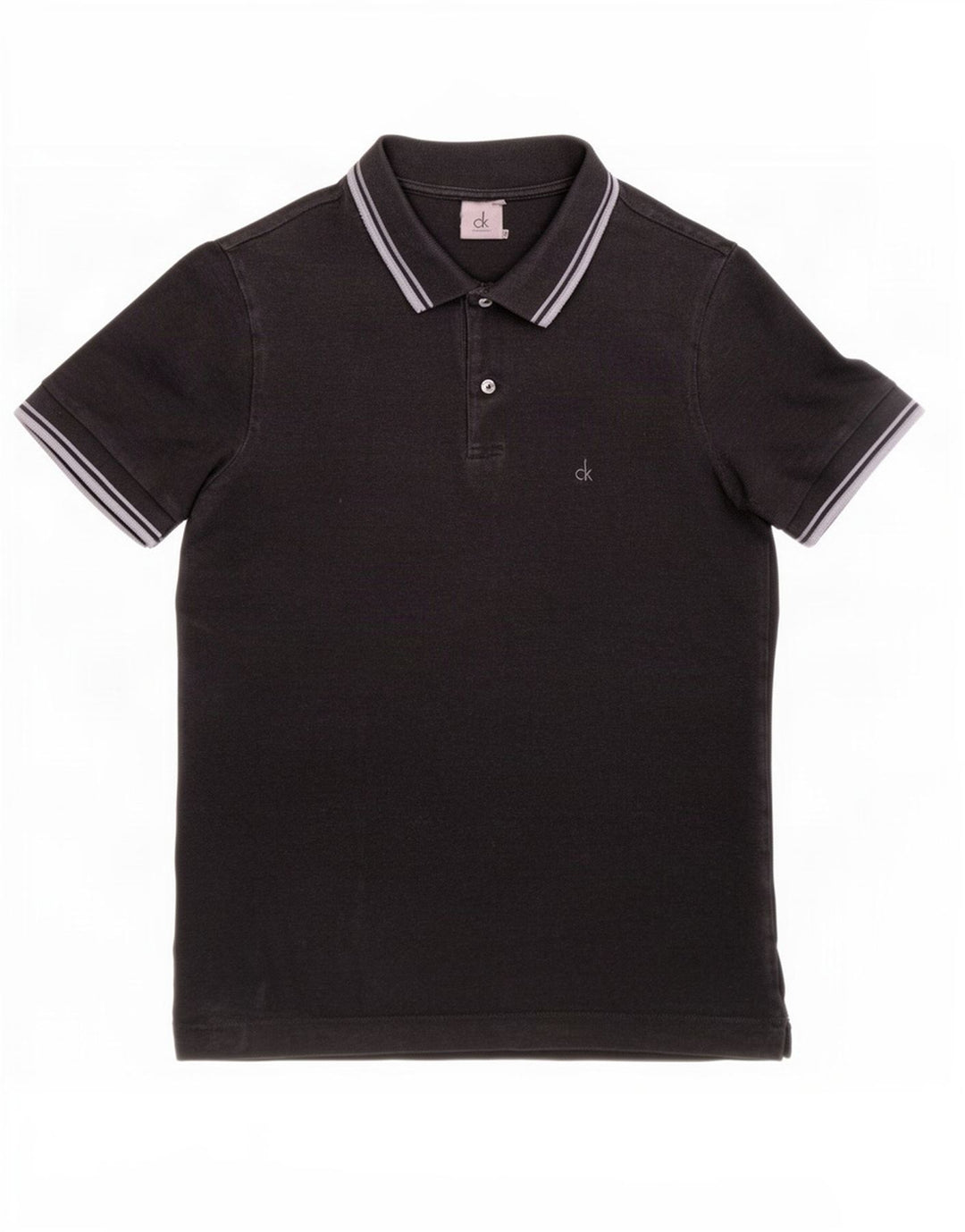 Polo Calvin Klein para hombre pequeño a rayas negras