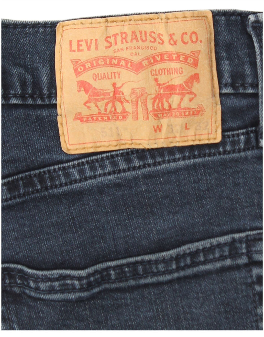 LEVI'S Jeans ajustados 511 para hombre W32 L32 Algodón azul marino