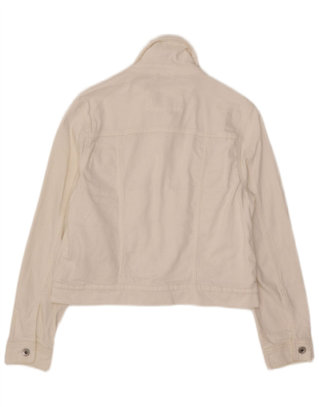 Marks & Spencer Chaqueta vaquera corta para mujer Reino Unido 12 Algodón blanco mediano