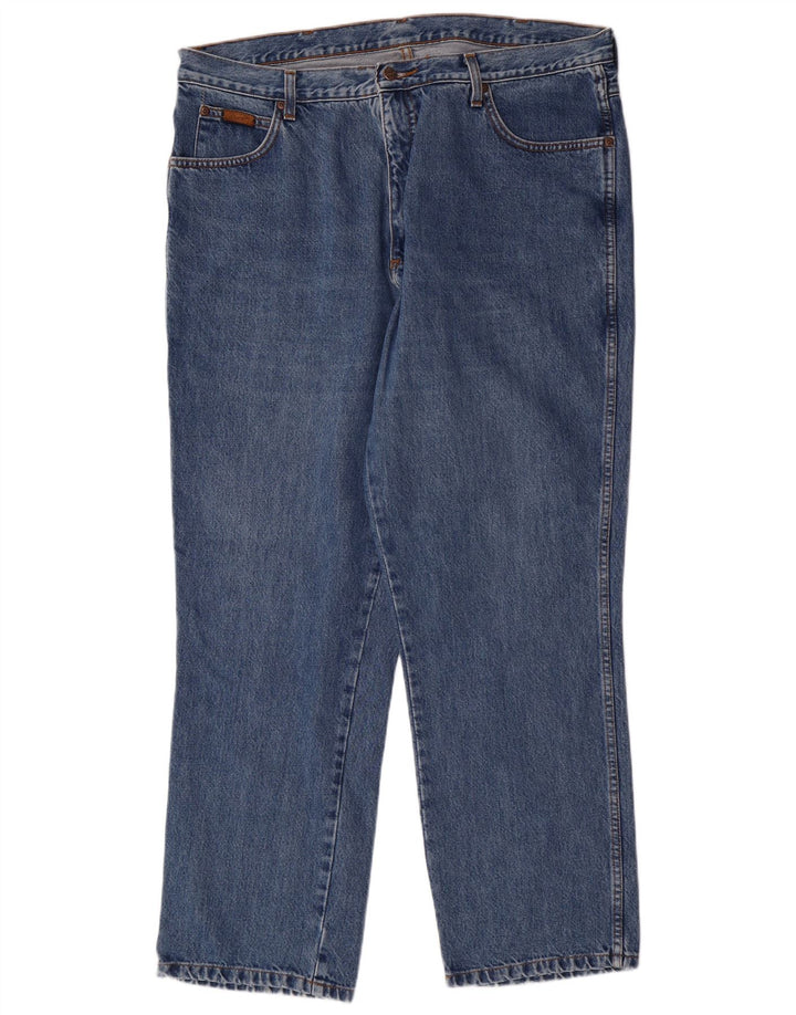 WRANGLER Vaqueros rectos para hombre W38 L30 Azul