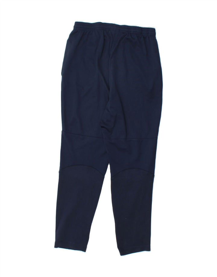 NIKE Boys Dri Fit Tracksuit Trousers 12-13 Years Large Navy Blue Polyester Vintage Nike and Second-Hand Nike from Messina Hembry 