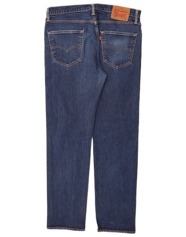 Levi's Hombre 502 Slim Tapered Jeans W33 L32 Algodón Azul