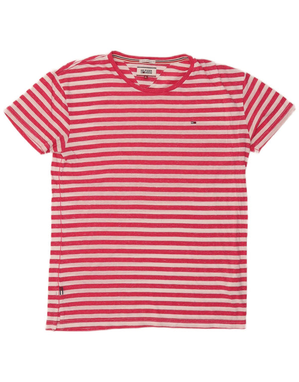 Camiseta Tommy Hilfiger Hombre Top Medium Rojo Rayas Algodón