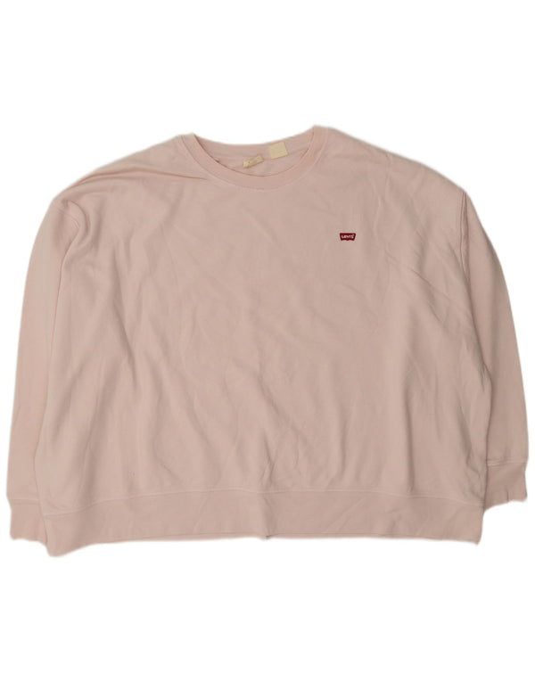 Levi's Sudadera Jumper para Mujer UK 24 4XL Algodón Rosa