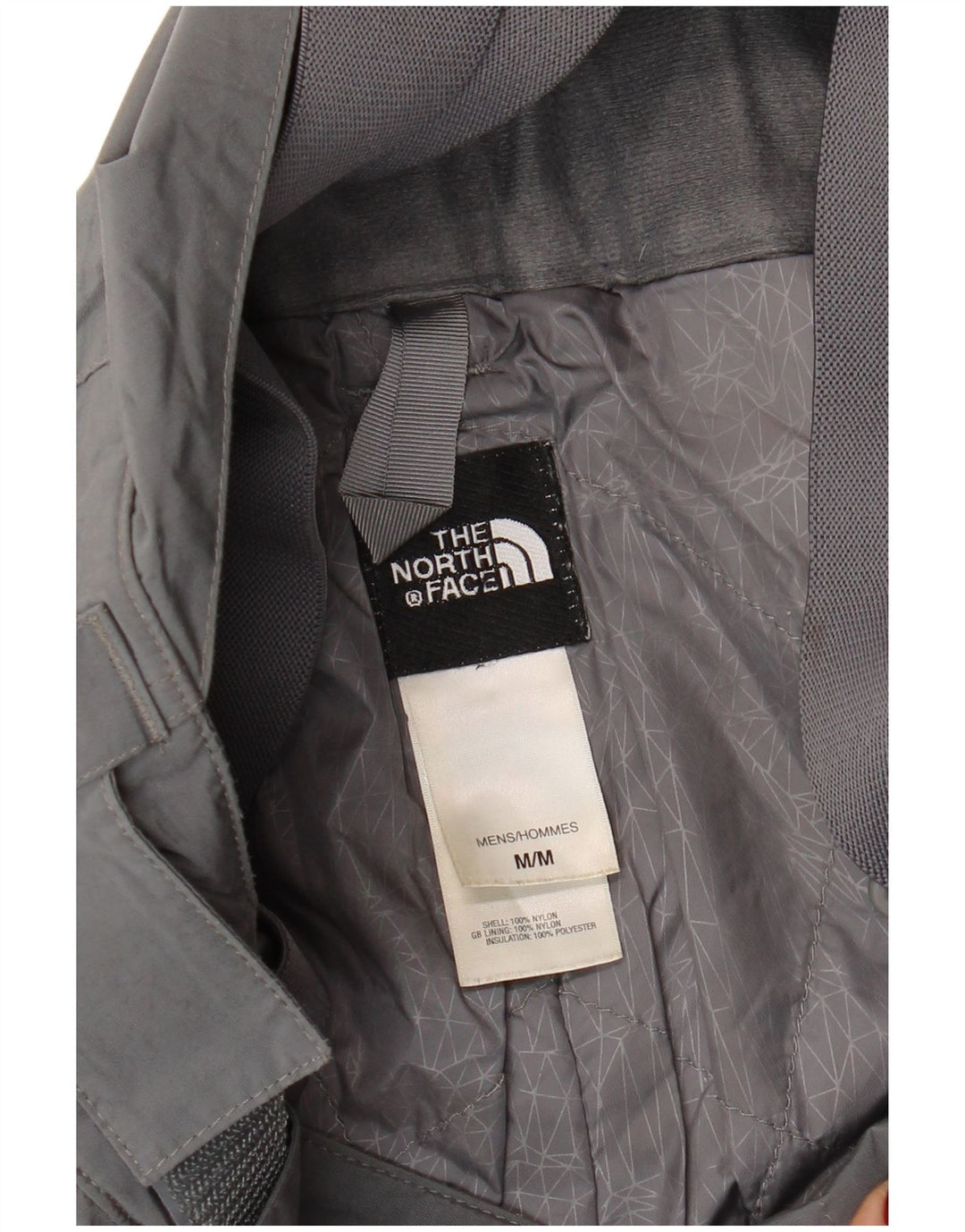Pantalón De Esquí The North Face Hombre Peto Nylon Gris Medio