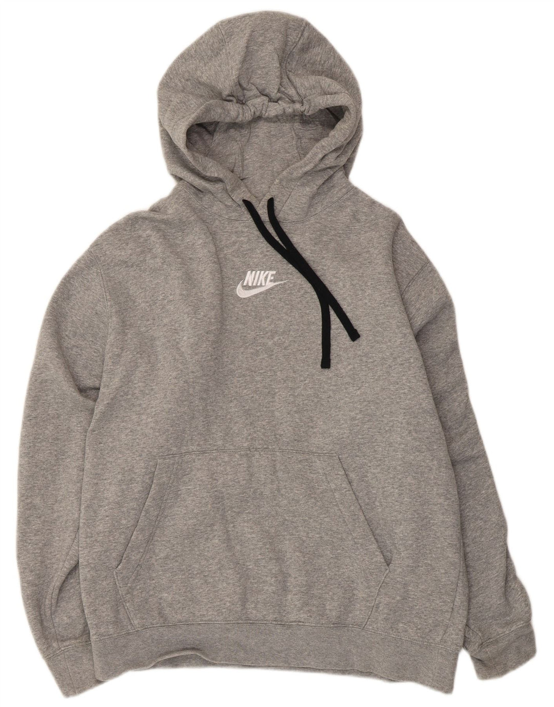 Nike Hombre Sudadera Con Capucha Gráfica Jersey De Algodón Gris Medio