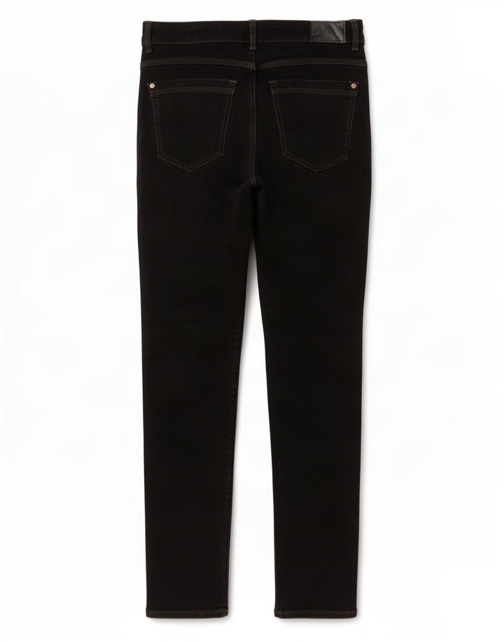 Marks & Spencer Vaqueros Magic Slim para Mujer UK 12 Medium W28 L28 Algodón Negro