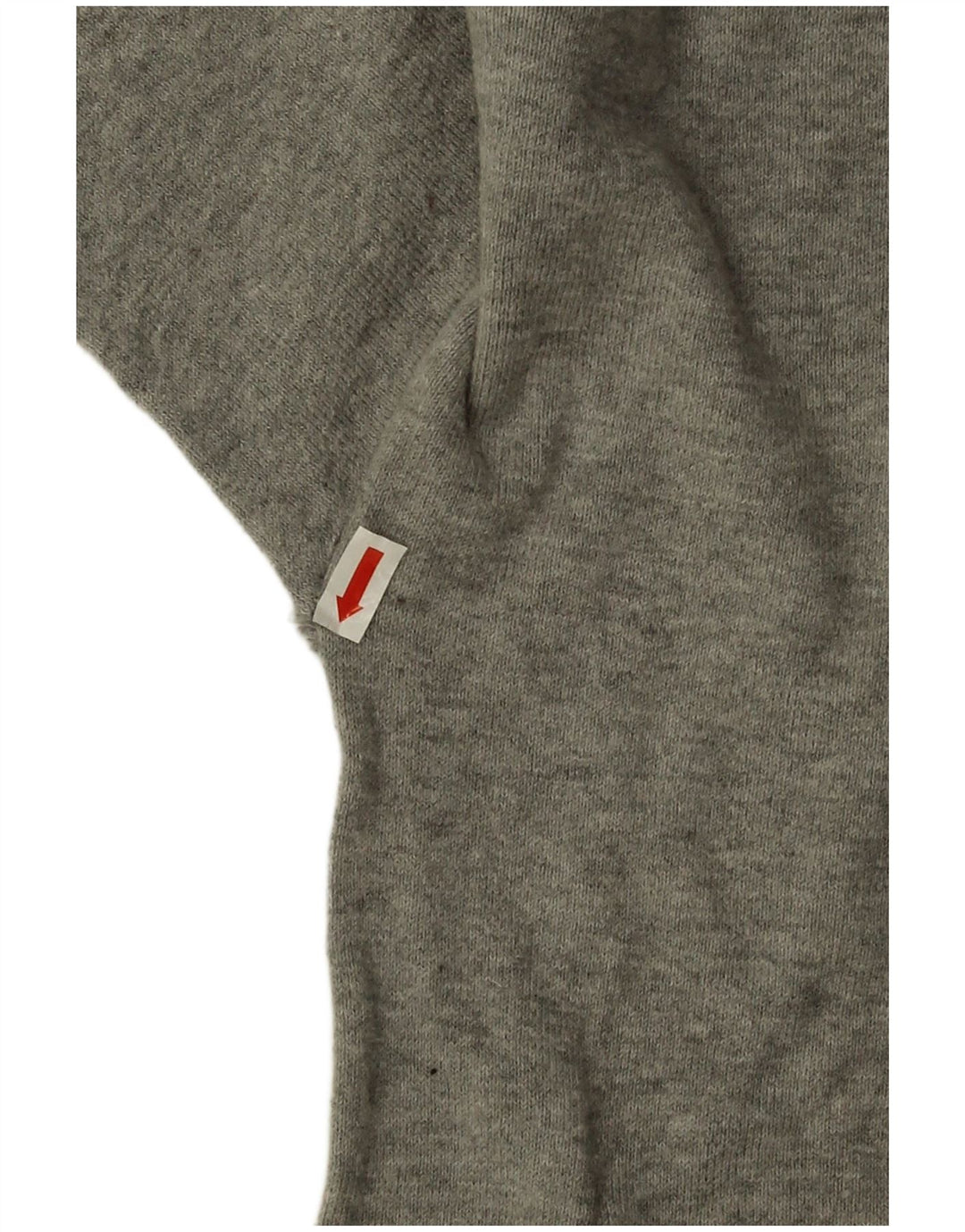 Zara Jersey extragrande con cuello barco para mujer, talla 44, color gris medio moteado