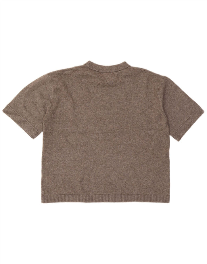 Marks & Spencer Suéter de cuello redondo para mujer UK 44 Gris medio