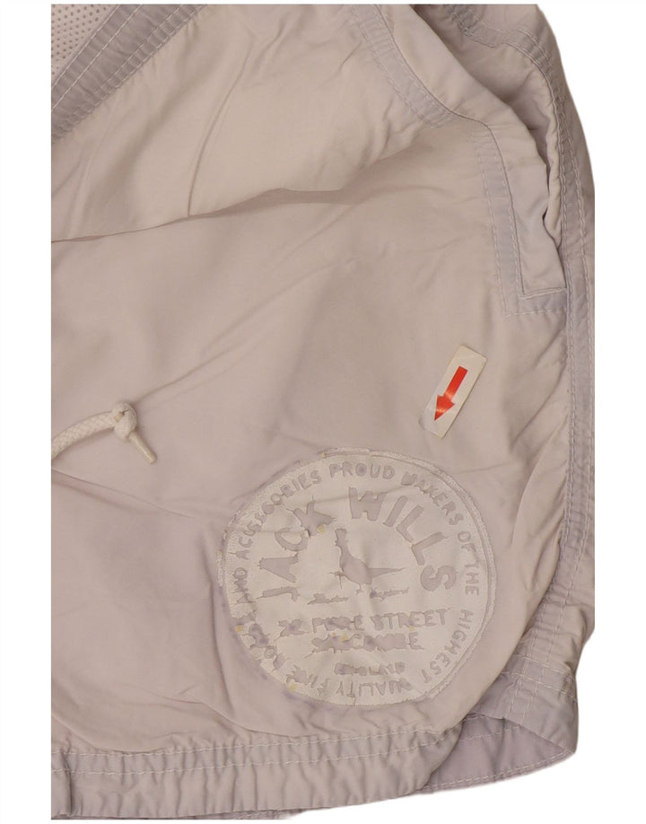 Jack Wills Bañador con estampado gráfico para hombre, talla pequeña, de algodón azul
