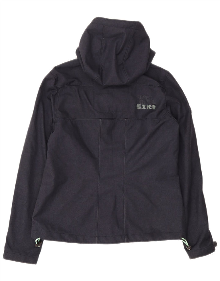 Superdry Chaqueta Cortavientos con Capucha Windtrekker para Hombre UK 38 Medium Azul Marino