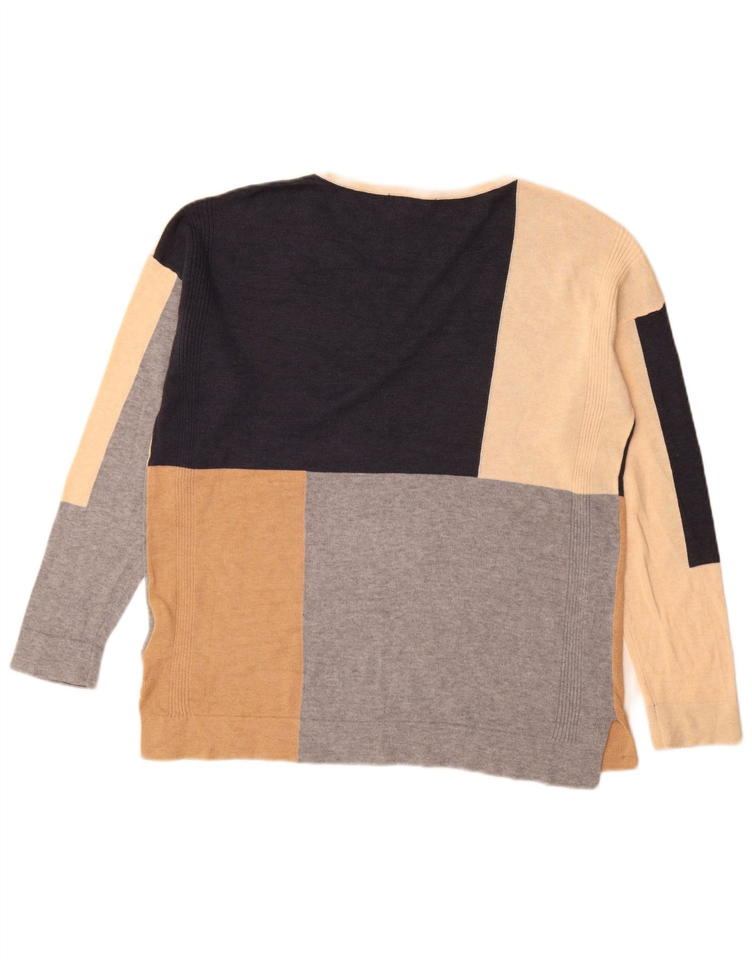 White Stuff Suéter tipo jersey con cuello barco para mujer, talla 40, talla grande, multicolor